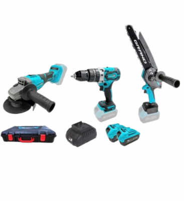 Набір акумуляторних інструментів Grand № 3G (МШУ-20BL/PRO + ДА-20/13UBL+АПЦ-20V/8"-4)