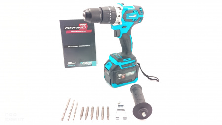 Набір акумуляторних інструментів  Grand № 4 PROF (МШУ-20BL/PRO + ДА-20UBL + АГ-800UBL + ПА-20/26BL)