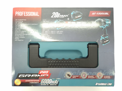 Гайковерт акумуляторний Grand АГ-1500UBL (кейс)