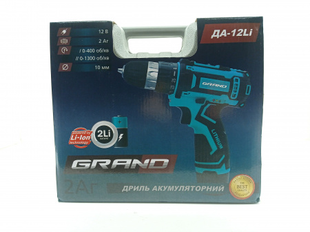 Акумуляторний шурупокрут Grand ДА-12 Li