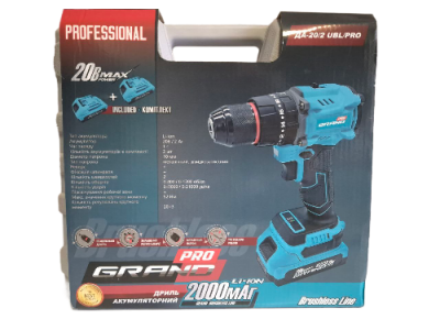 Акумуляторний шурупокрут Grand ДА-20/2 UBL PRO